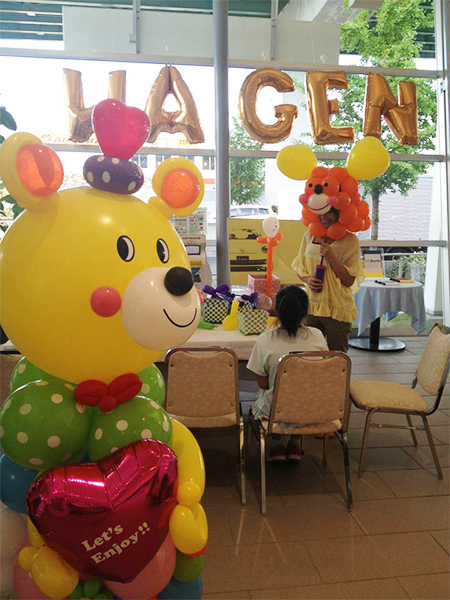 学園祭のバルーン装飾